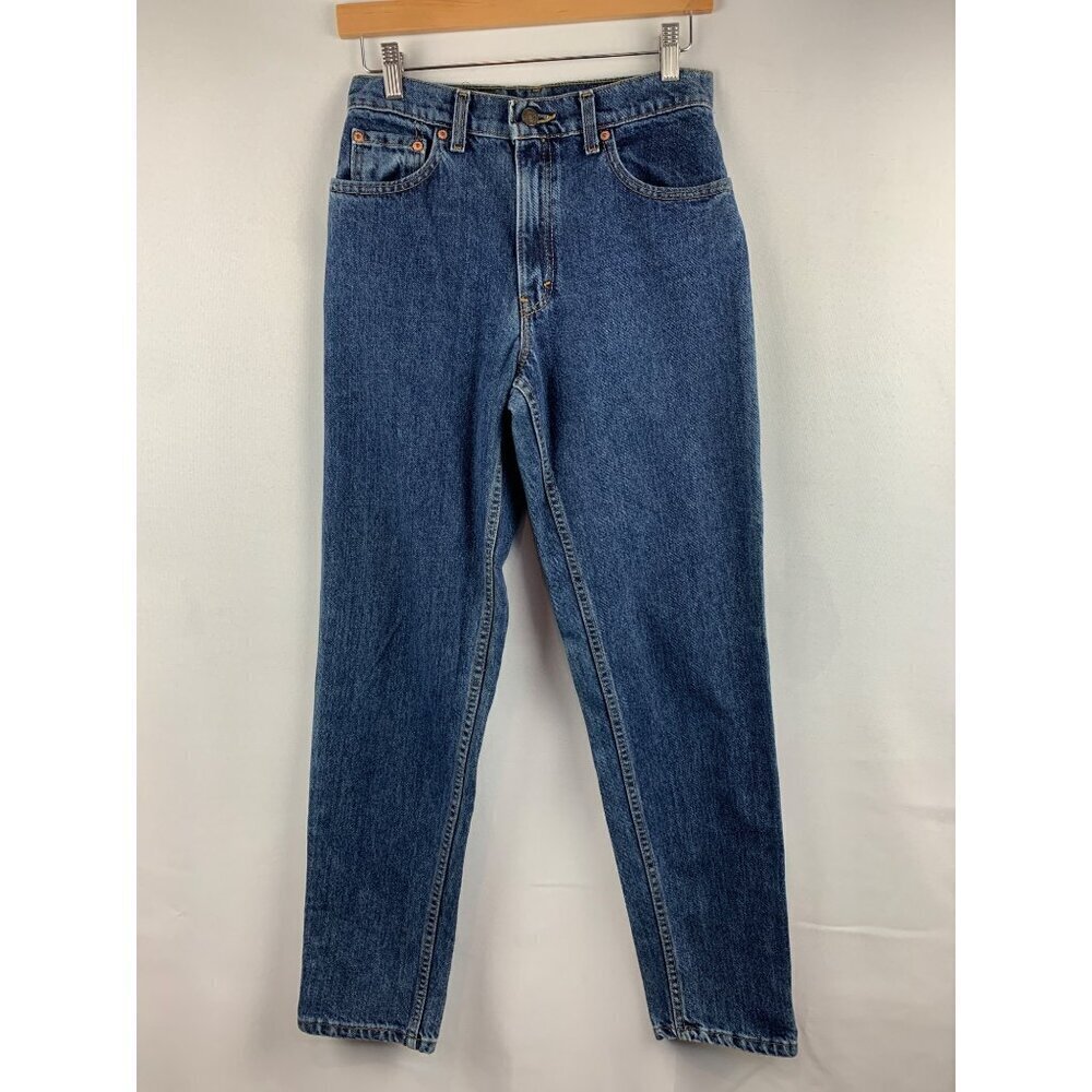 Levis 550 Womens Relaxed Fit Tapered Leg Jeans Size W32 L30 Denim Blue